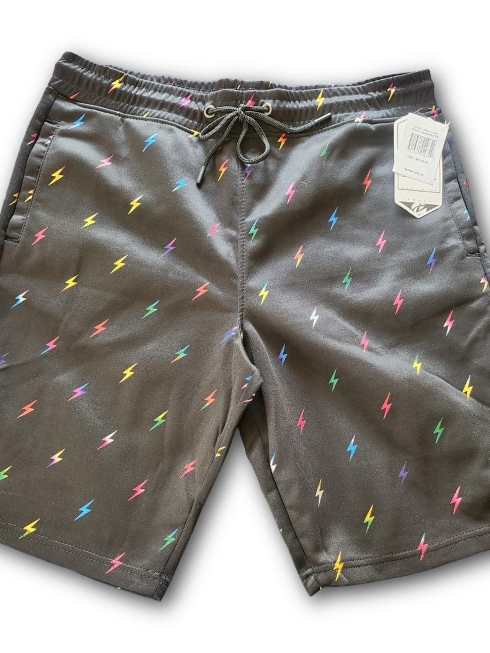 Drill Clothing Co. Multicolor Lightning Bolt Shorts - NWT Size M